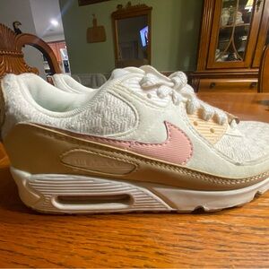 Nike Air Max Cream and Pink Sneakers (sun club) edition